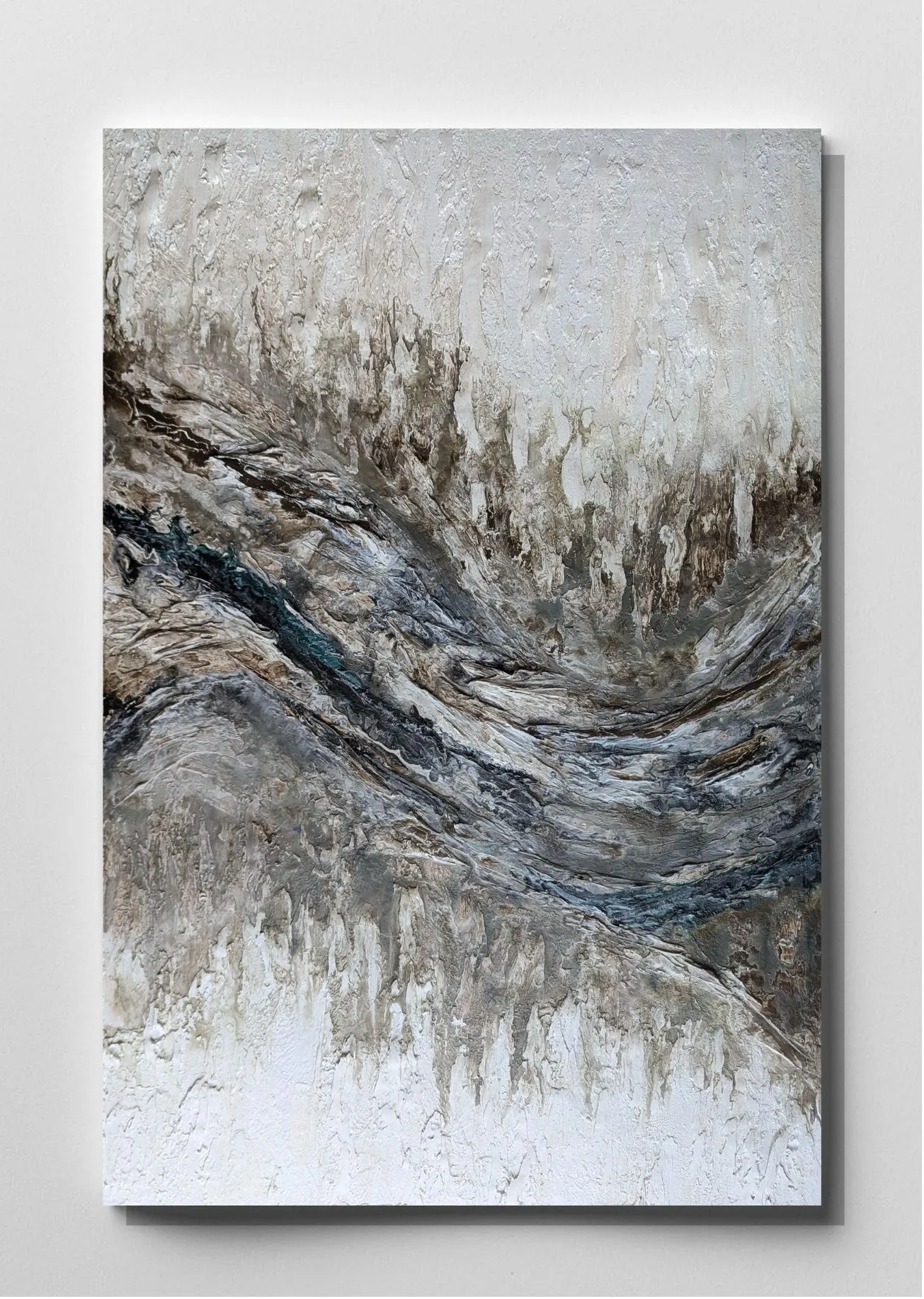 Rusto No. 003, “Where change becomes visible” — texture painting by Cristina Luque
