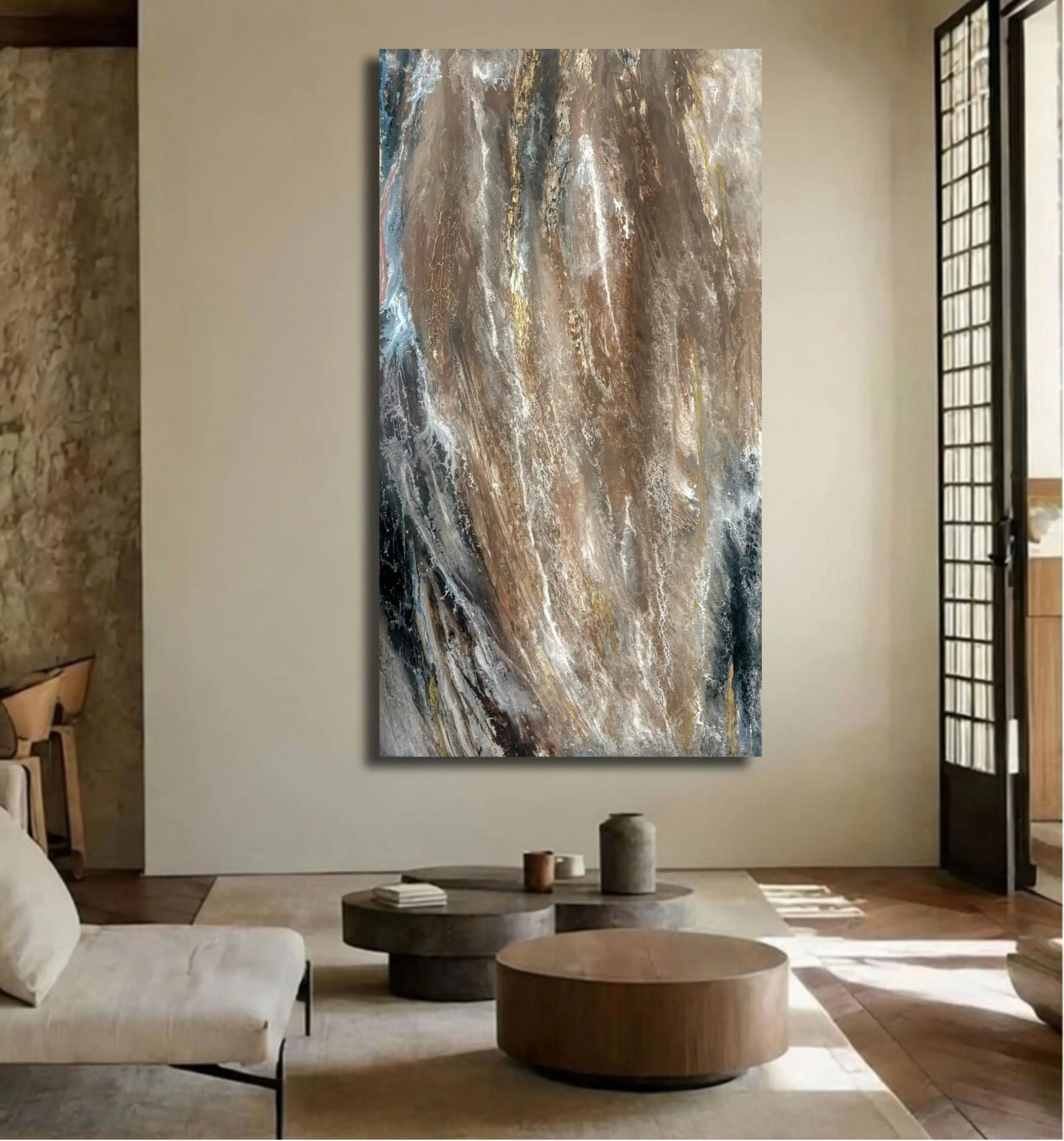 Rusto No. 006 hung in a living room