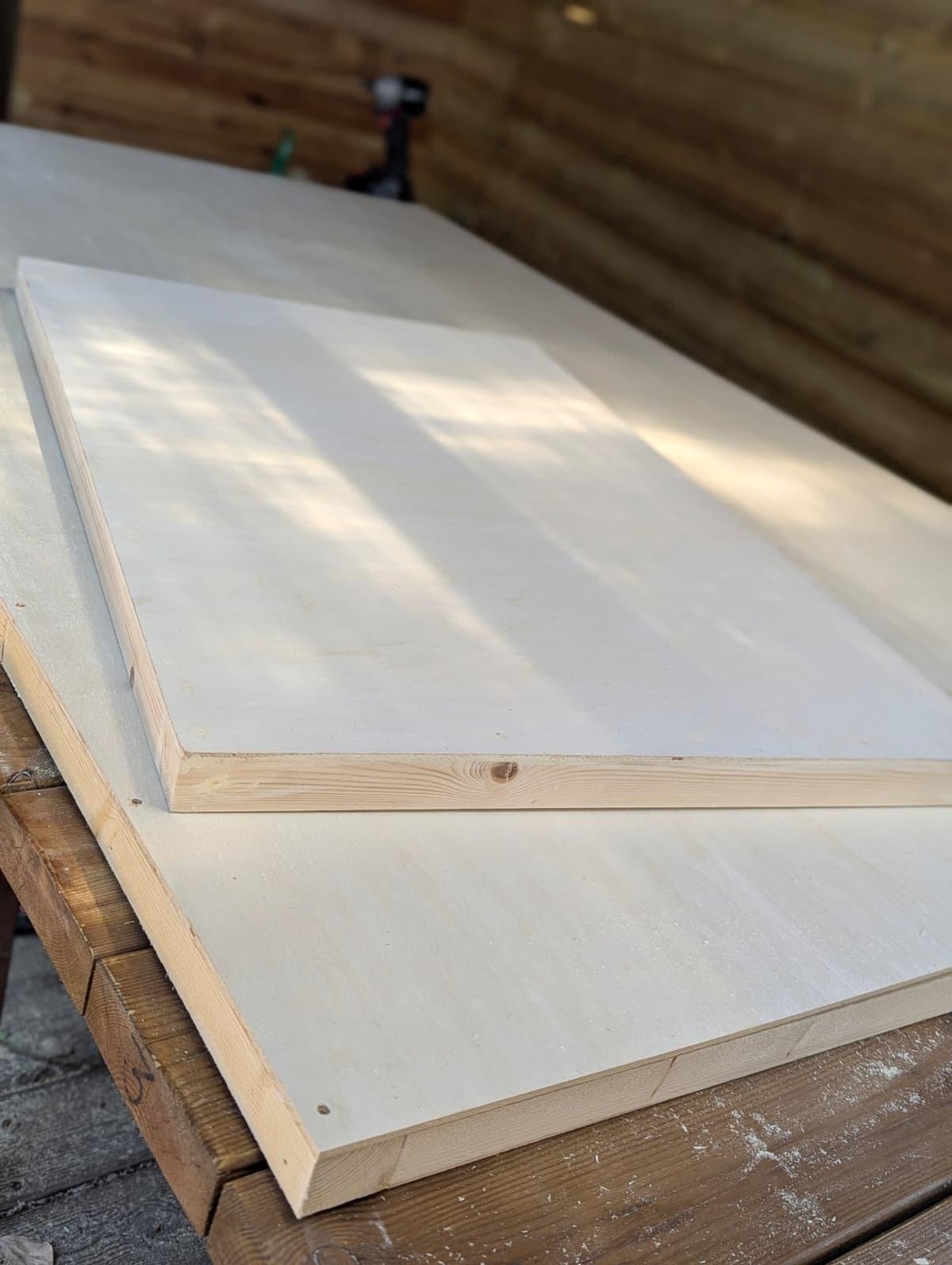 Ground — wooden structure prepared by Cristina Luque
